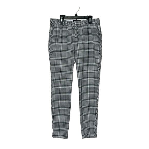 Banana Republic Ryan fit black white plaid pants size 2 - Picture 1 of 7